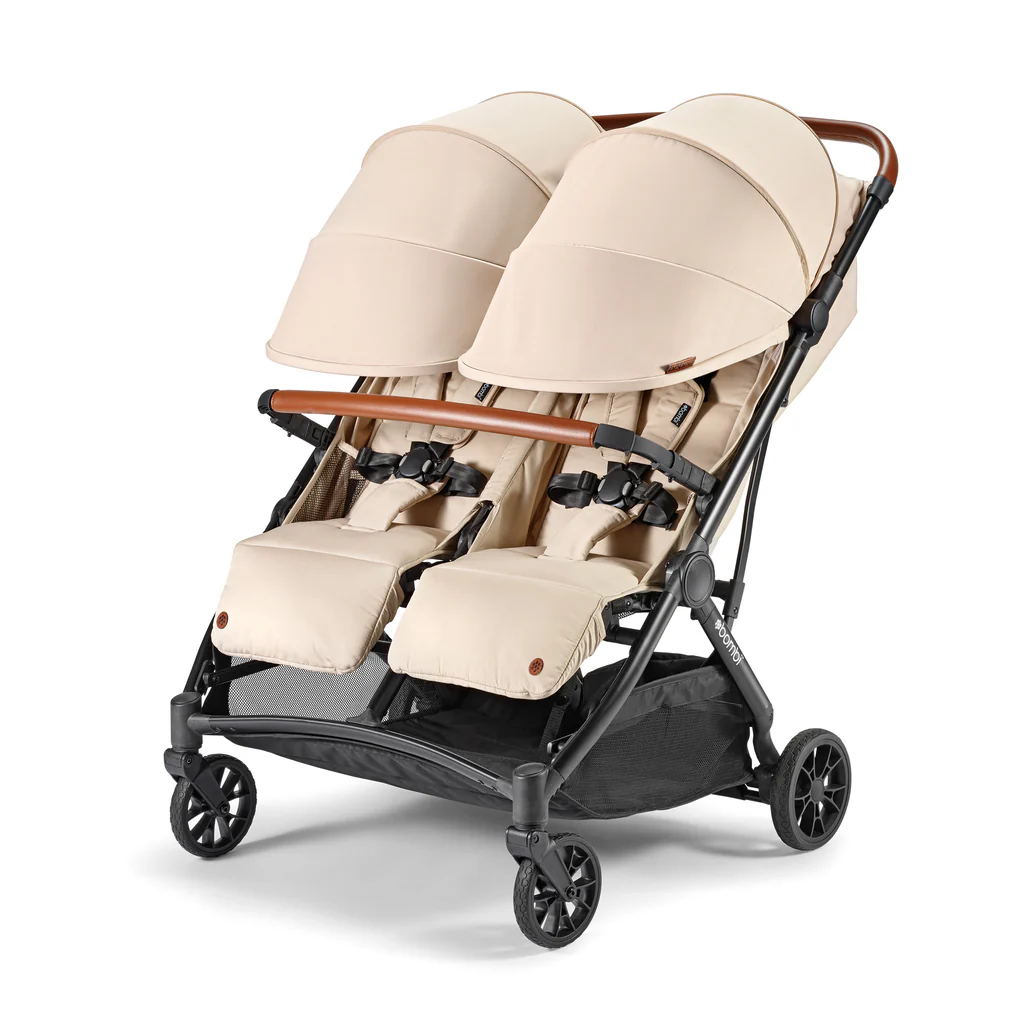 Bēbee Twin Lightweight Double Stroller  – Image from bombigear.com