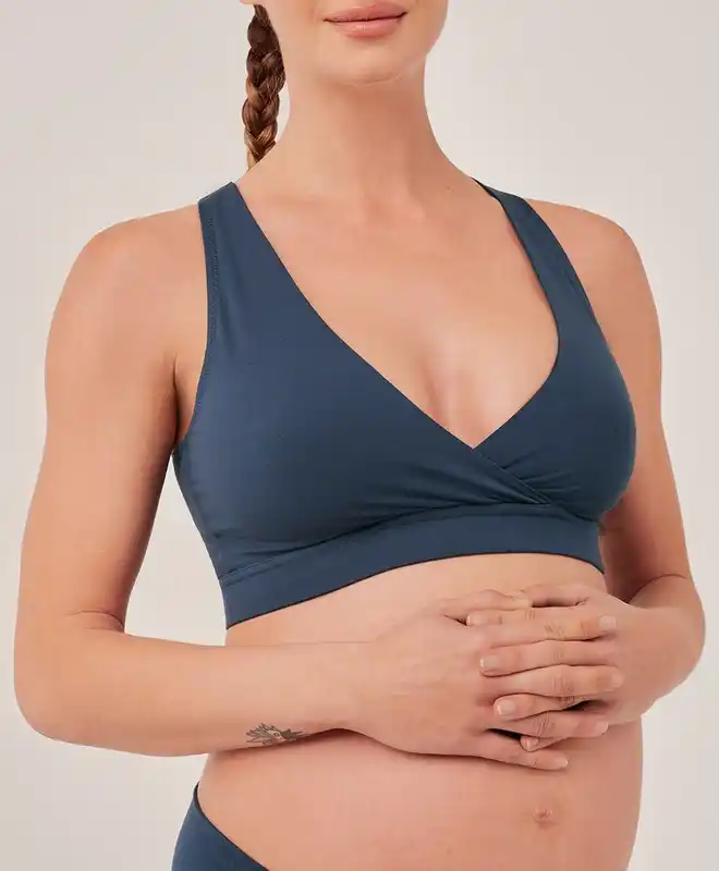 Women's Pact Maternity Organic Cotton Nursing Bralette – Image from wearpact.com
