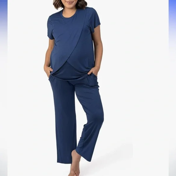 Kindred Bravely Tulip Hem Maternity & Nursing Pajama Set – Image from poshmark.com