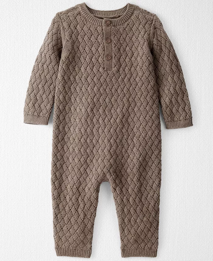 Little Planet Baby Organic Cotton Basketweave Jumpsuit  – Image from macys.com
