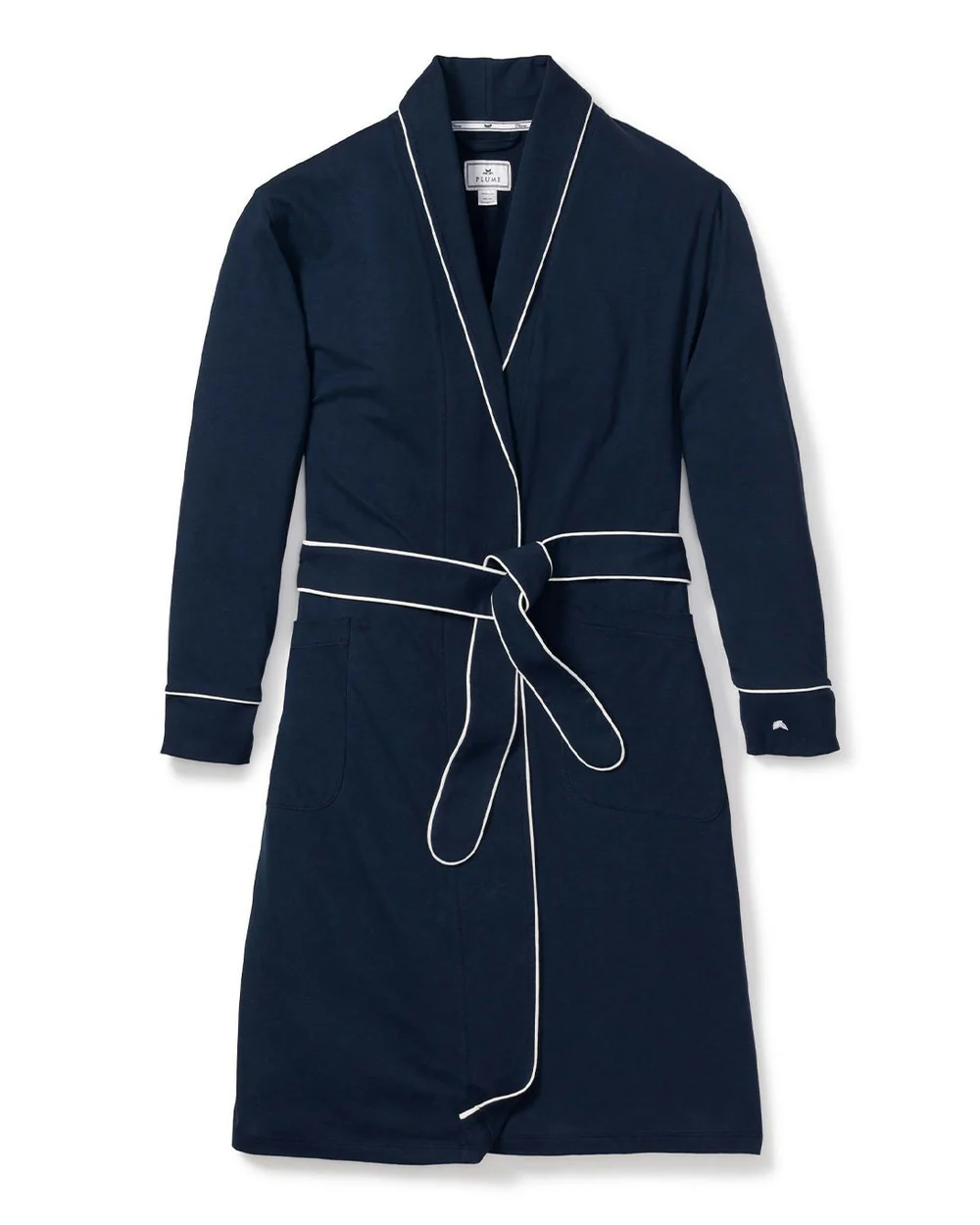 Petite Plume Women's Luxe Pima Cotton Maternity Robe  – Image from petite-plume.com