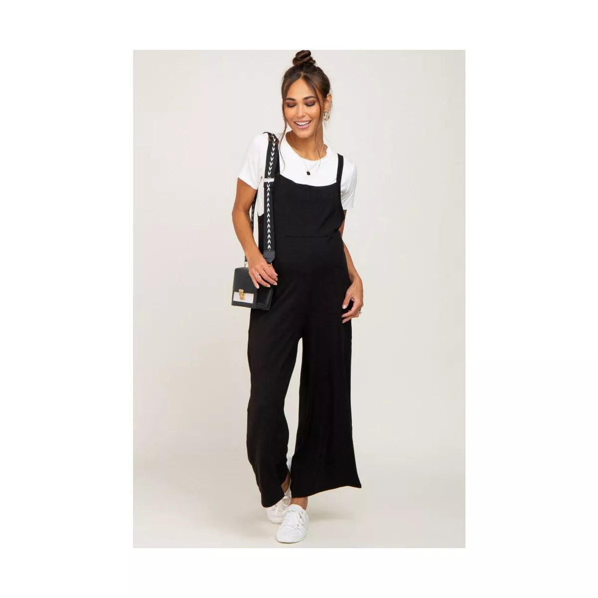 Pinkblush Sleeveless Pocketed Wide Leg Maternity Jumpsuit – Image from target.com